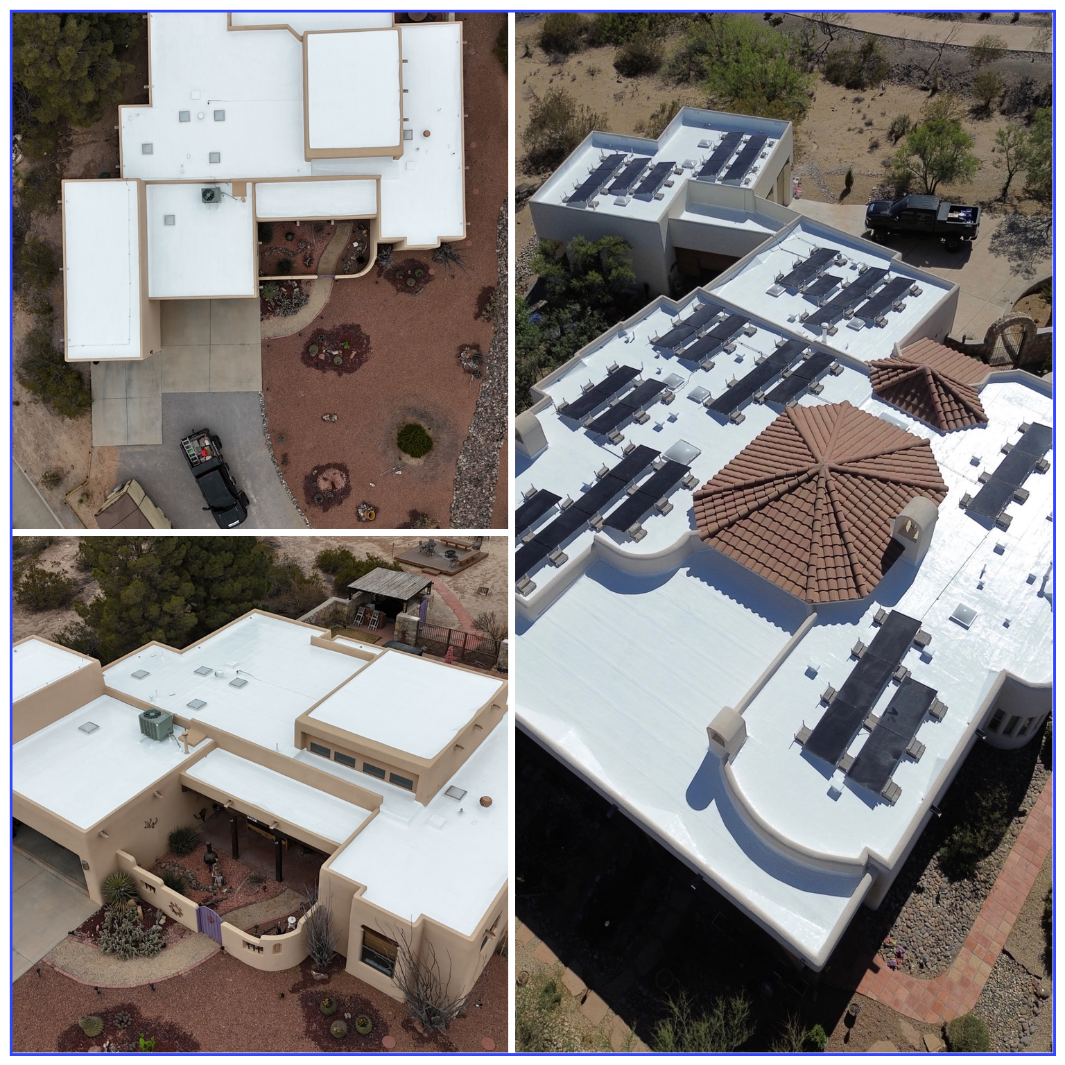 A Mountain Roofing team completing professional roofing projects in Las Cruces NM