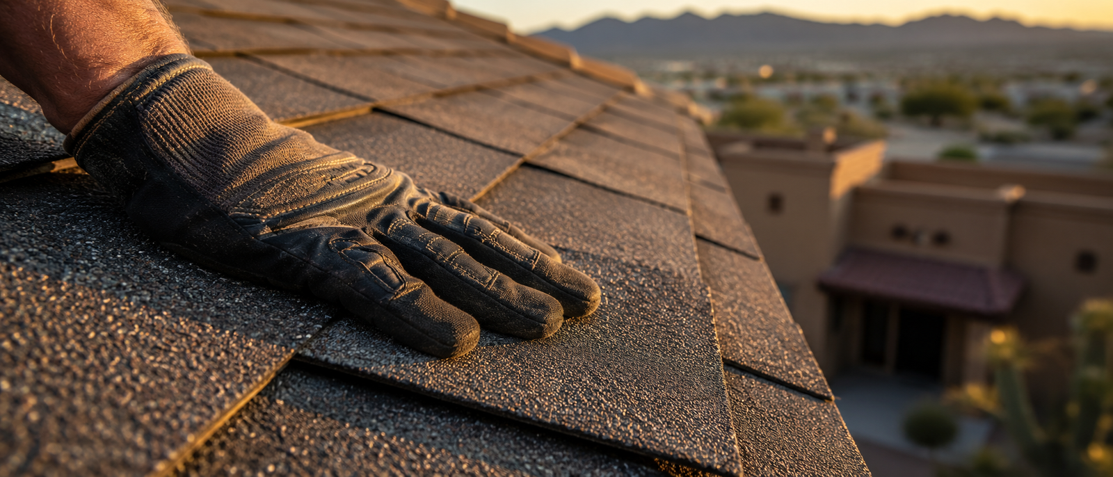 Asphalt shingle roofing installation and repair in Las Cruces NM by A Mountain Roofing