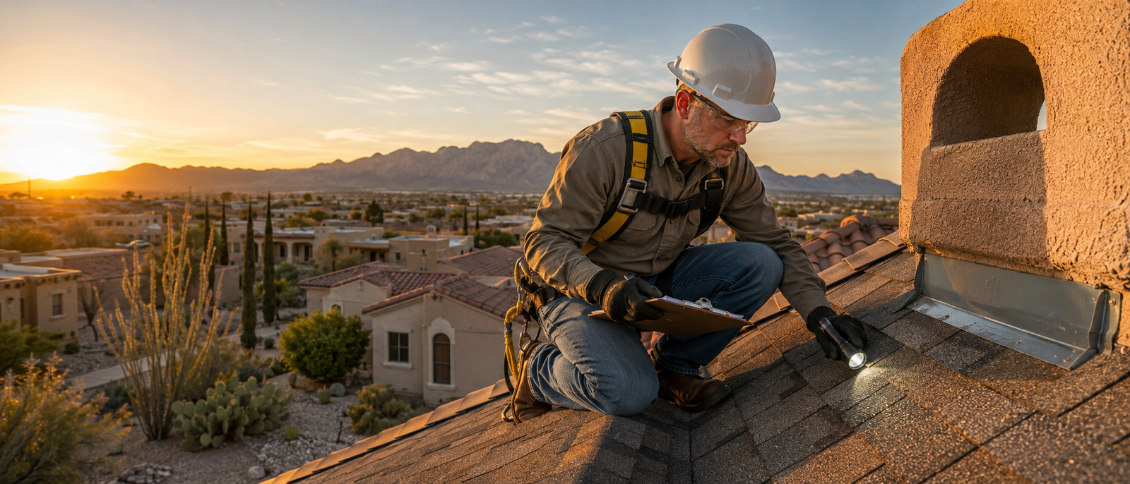Professional roof inspection services in Las Cruces NM by A Mountain Roofing