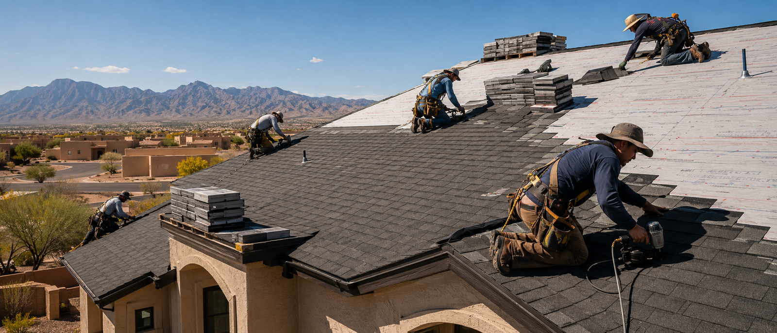 Professional new roof installation services in Las Cruces NM by A Mountain Roofing