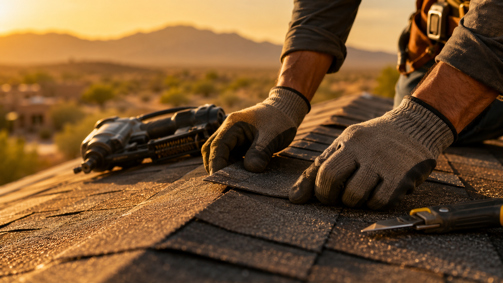 A Mountain Roofing professional craftsmanship
