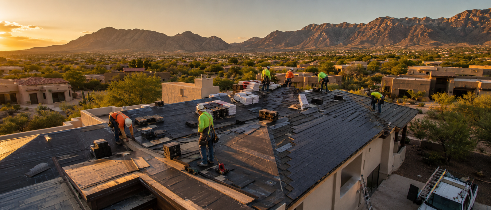 Professional roofing crew providing expert roofing services in Las Cruces NM