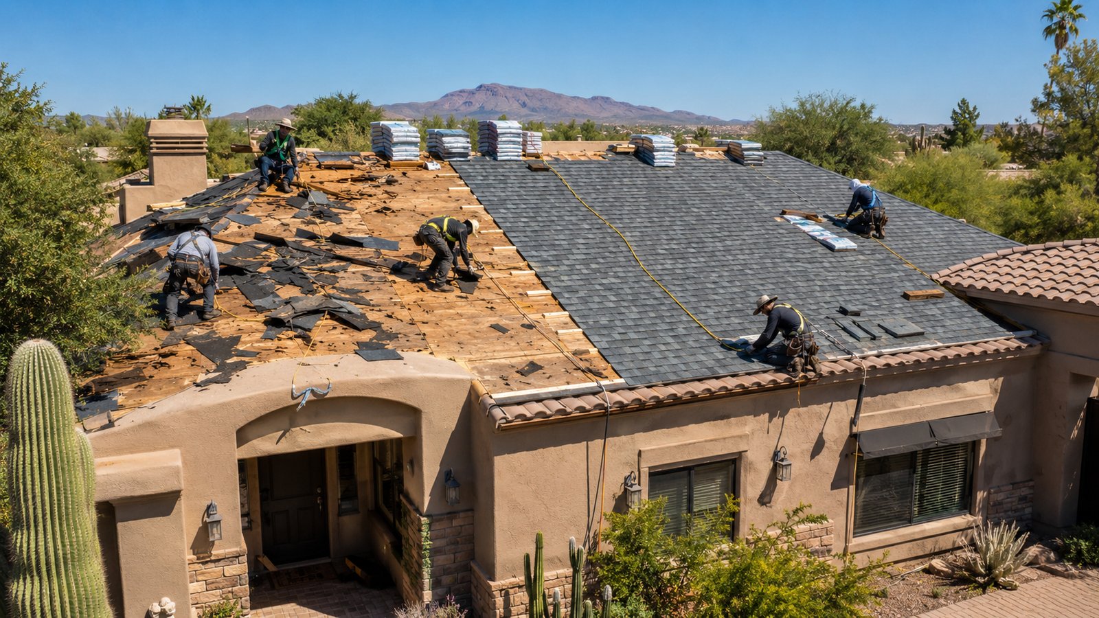 Full roof replacement in Las Cruces NM